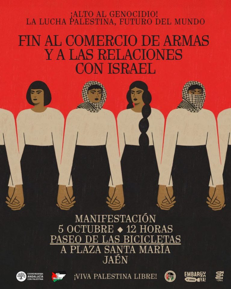 Manifestación por el fin al comercio de armas y a las relaciones con Israel