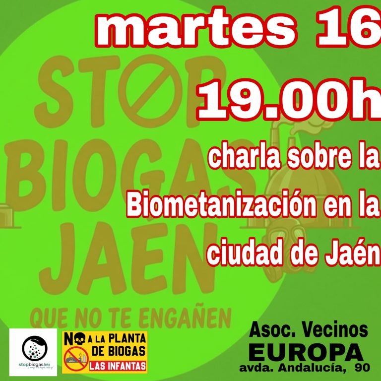 Charla sobre la Biometanización en Jaén