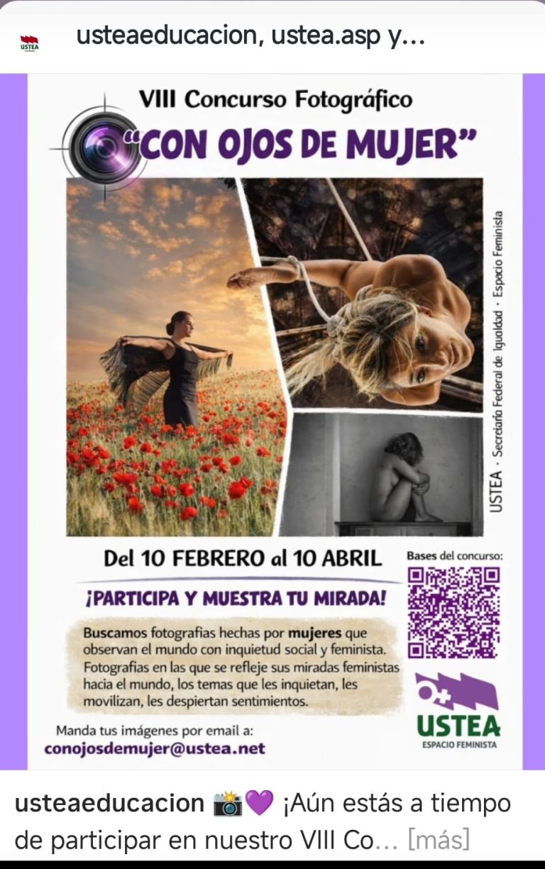 VIII Concurso fotográfico: Con ojos de mujer