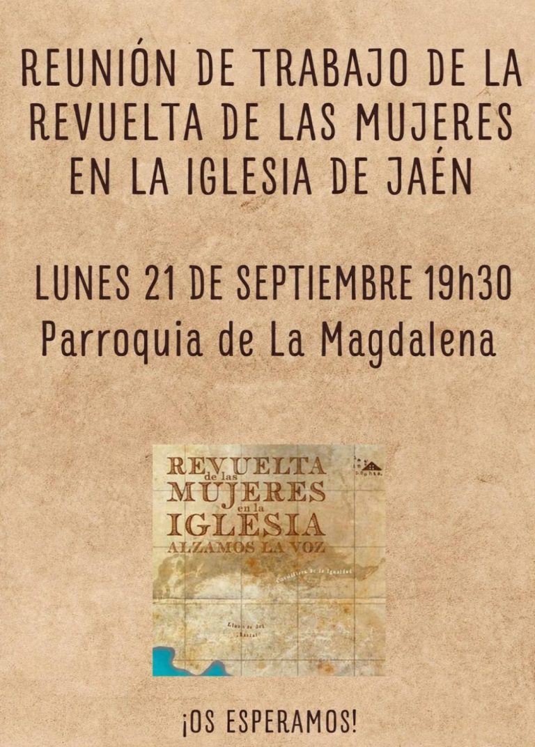 Reunión de trabajo de la revuelta de las mujeres en la Iglesia de Jaén