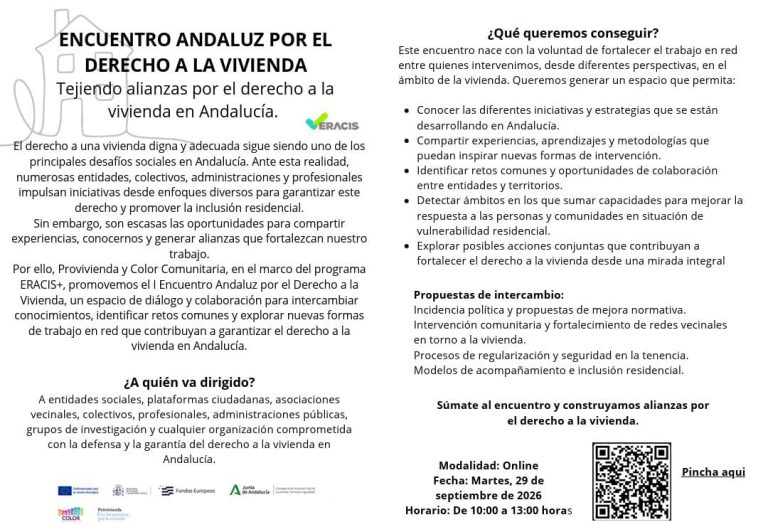Encuentro andaluz por el Derecho a la vivienda