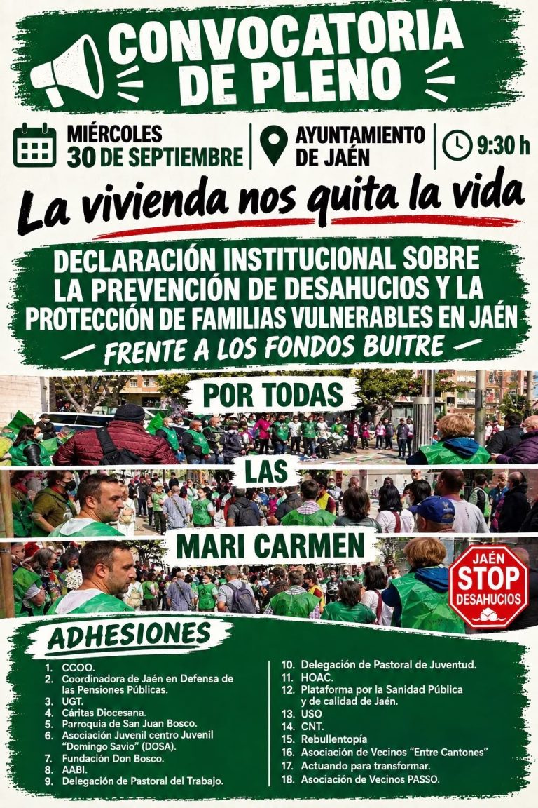 La vivienda nos quita la vida