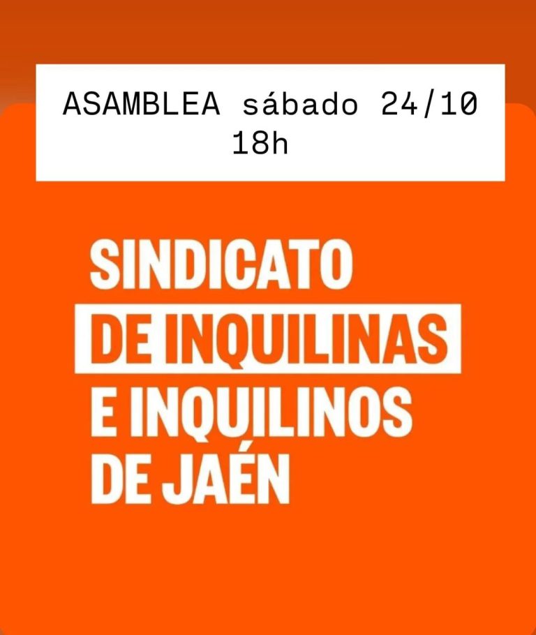 Asamblea del Sindicato de Inquilinas e Inquilinos de Jaén
