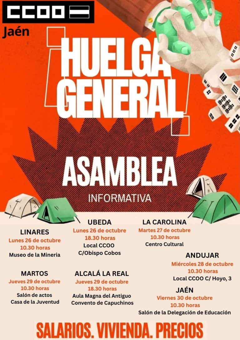 Asambleas informativas Huelga General CCOO