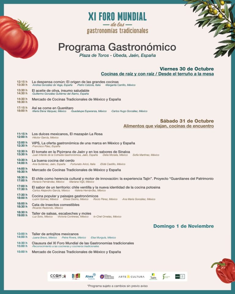 XI Foro mundial de las gastronomías tradicionales